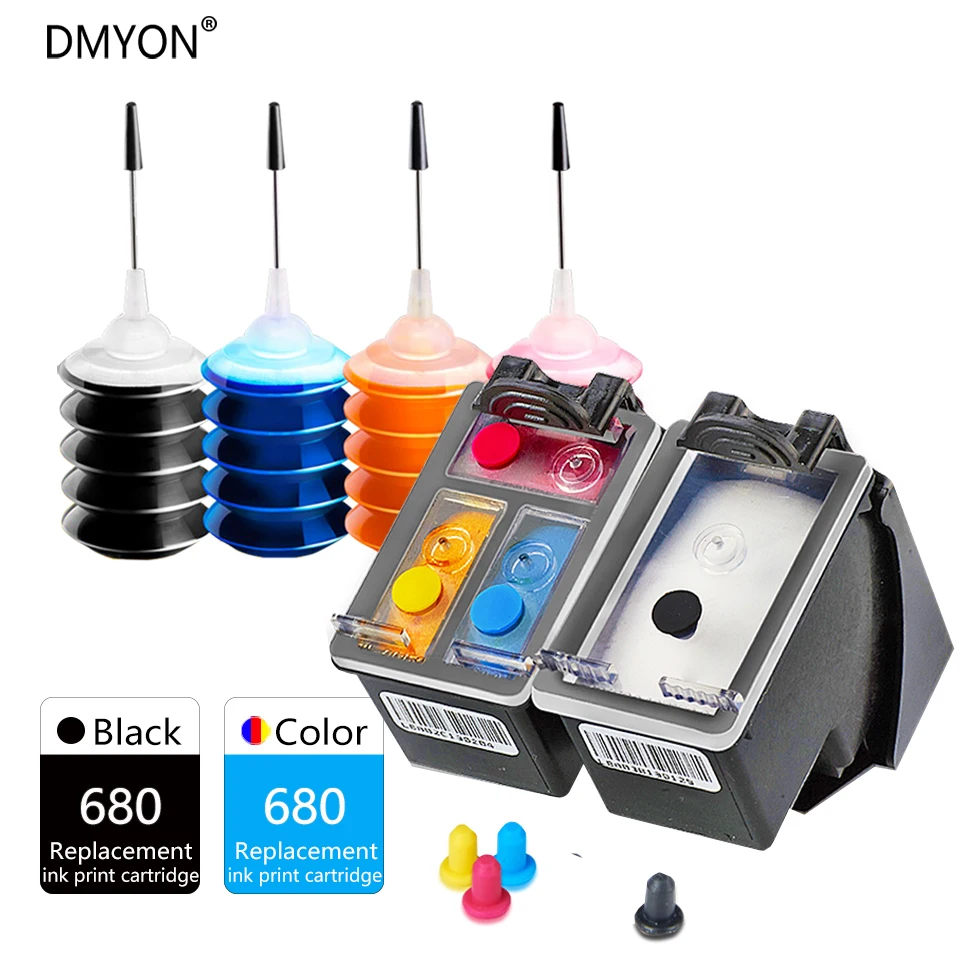 Dmyon 680 Ink Cartridge Compatible For Hp 680 Deskjet 2135 2136 2138