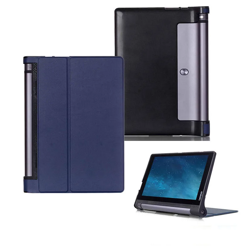 Ультратонкий чехол для lenovo Yoga Tab 3 10 X50L/F 10,1 дюймов Подставка для планшета защитный чехол для lenovo Yoga Tab 3 10 чехол - Цвет: Dark Blue