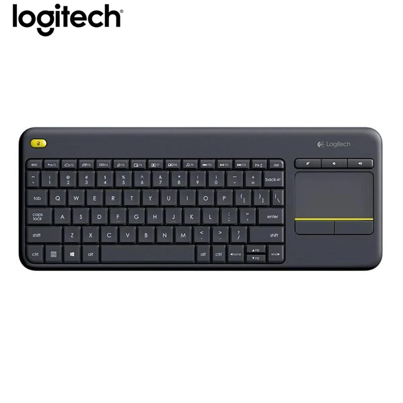 Беспроводная сенсорная клавиатура logitech K400 Plus с сенсорной панелью, сенсорная панель для ноутбука Uniflying Tech, для ПК, ноутбука, Android Smart tv, HTPC