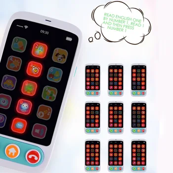 

New Kids Phone Education Learning Machine Children Silicone Phone Toys Smart Touch LED Baby Toy Phone KIds Gift