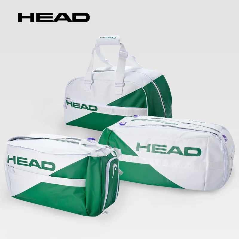 

Green Grass 2020 HEAD Tennis Squash Rackets Bag 12Pieces Large Capacity Shoulder Bag Tennis Accessories Men Women Sports Handbag
