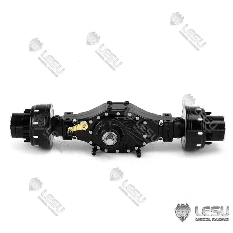 Металлический дифференциал LESU редуктор колеса задняя ось 1/14 TAMIYA RC грузовик