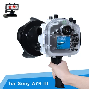 

seafrogs 40m Waterproof Camera Housing for Sony A7R III A7R3 A7III Camera Underwater Protective Diving Shell Case Seal Case
