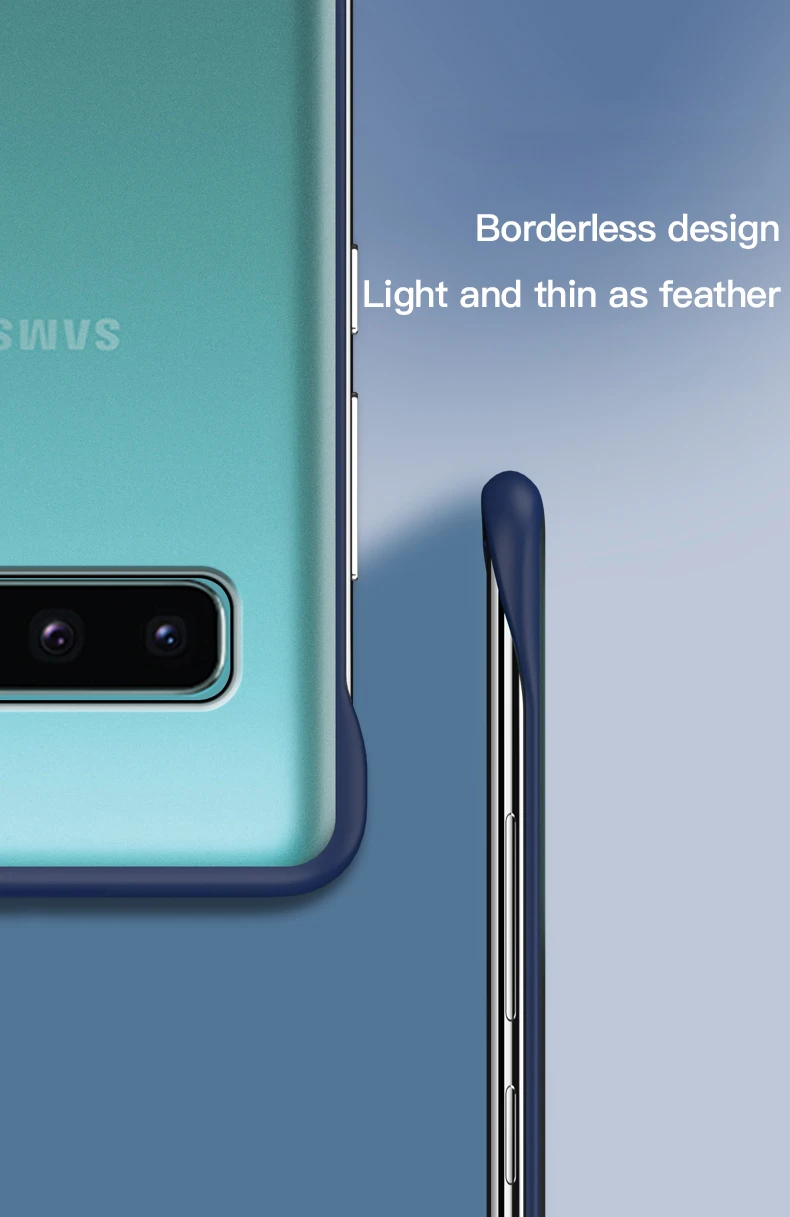 Ультратонкий Бескаркасный матовый чехол для телефона samsung Galaxy S10 e 5G Plus A 20 30 40 50 60 70 с кольцом веревка Чехол Coque Funda