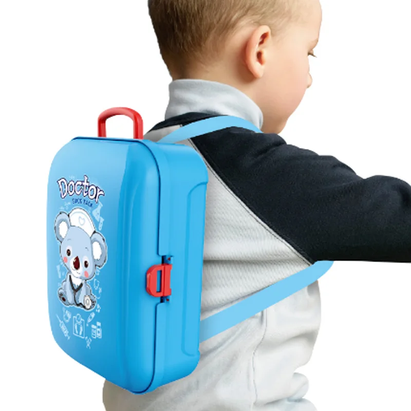 

17 Pcs Children Pretend Play Doctor Toy Set Portable Backpack Medical Kit Kids Educational Role Play Classic Toys Xmas Gifts