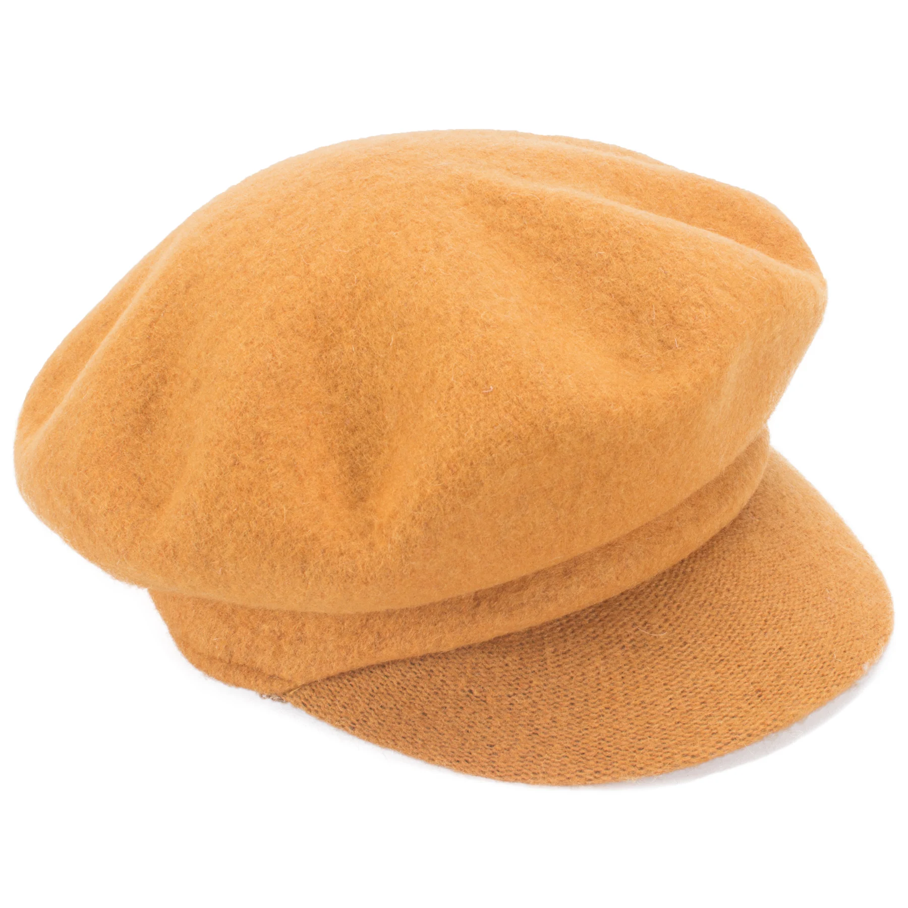 Solid Womens 100% Wool Newsboy Cabbie Cap Crochet Slouchy Baggy Visor Hat T414