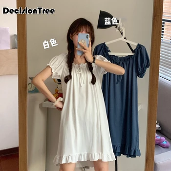 

2020 women sexy lace satin sleepwear nightdress home wear sexy sleep lounge night dress silk nightwear Girl Sleepwear