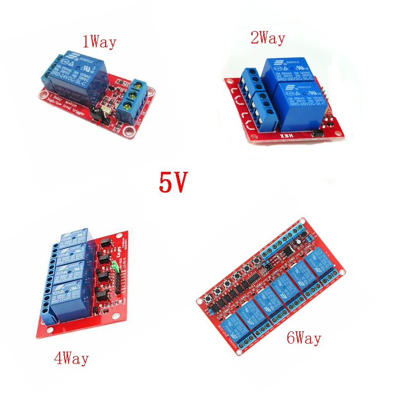 DC 5 V релейный модуль 1 2 4 8 канальный релейный щит с опора для оптопары Высокий Низкий уровень триггера для Arduino DC 5 V реле