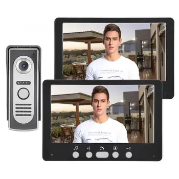 

Black 7in TFT Camera 2 Monitors Video Smart Doorbell Intercom Night View System 815m12 110-240V