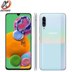 Мобильный телефон Samsung Galaxy A90 A9080, мобильный телефон с 6,7-дюймовым экраном, 8 ГБ ОЗУ, 128 Гб ПЗУ, Восьмиядерный процессор Snapdragon 855, тройная тыловая...