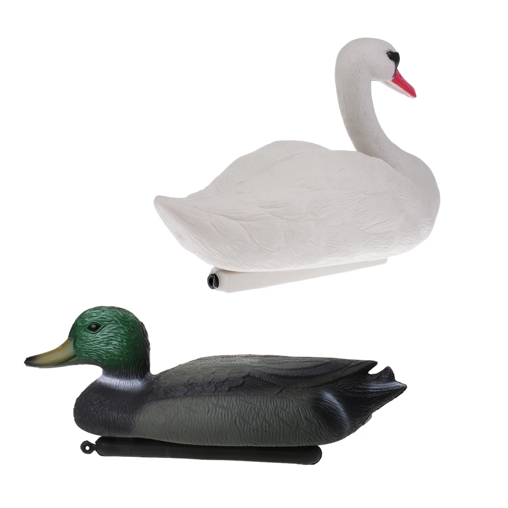 Durable Duck Goose Decoy Drake Swan Hunting Bait Ornaments Garden Decors