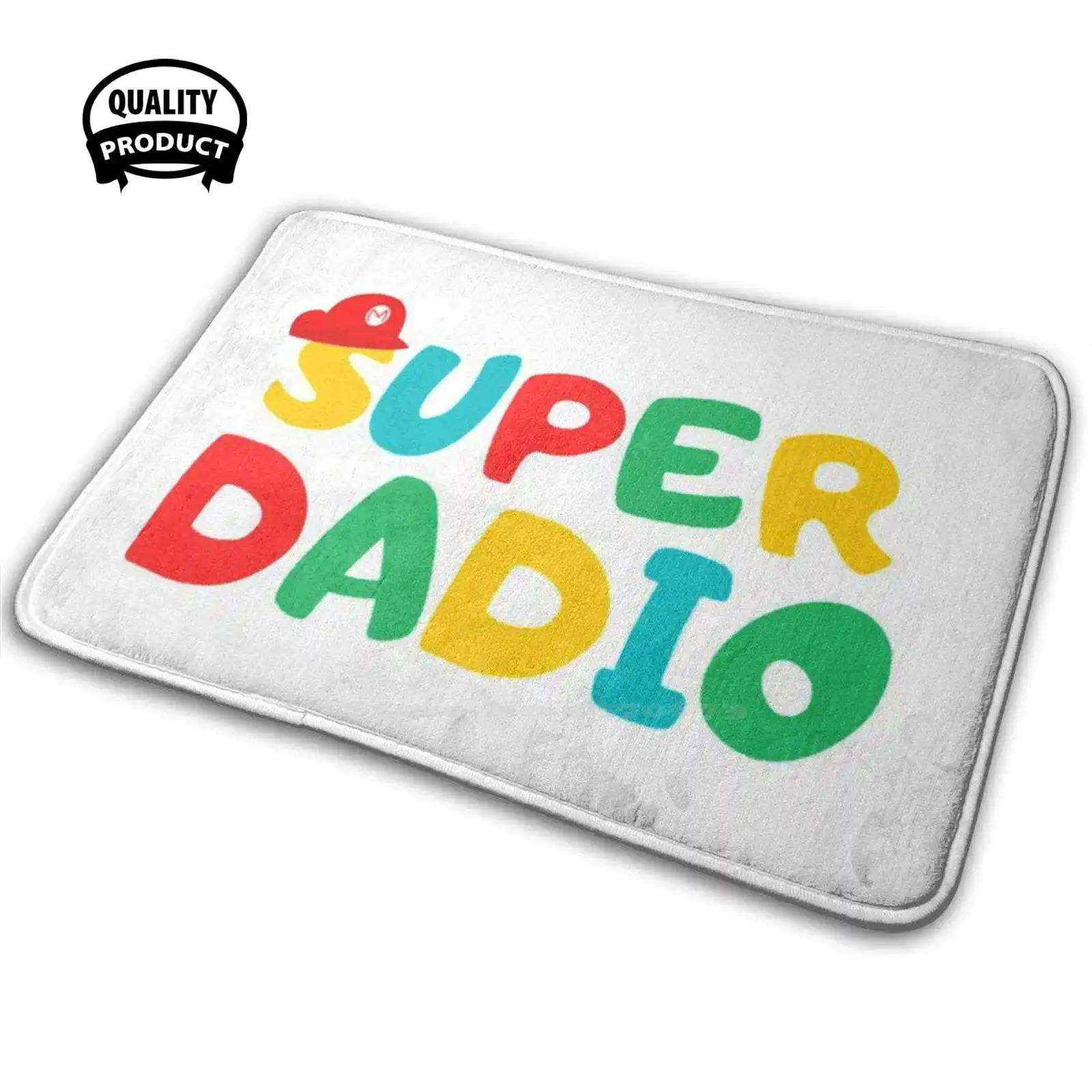 Super Dadio 3D Morbido Tappetino Antiscivolo Tappeto Cuscino Super Dadio Super Cap Festa Del Papà È Me 2020 Fantasma Principessa Luigi