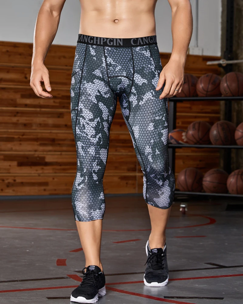 Men's Running Tights Men Compression Pants Fitness Gym Leggings Men