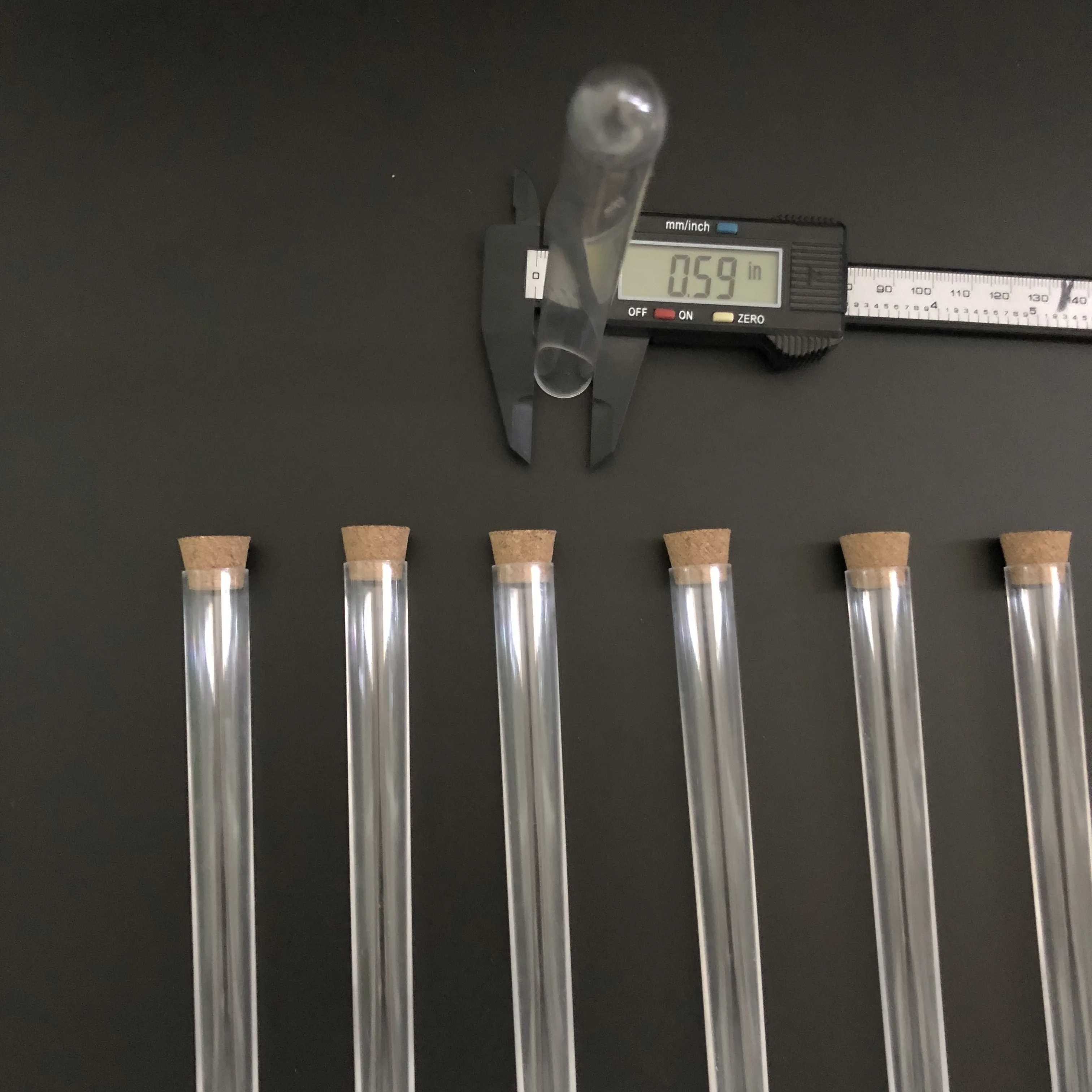 Прозрачные пластиковые пробирки с пробками круглые пробки для лабораторных