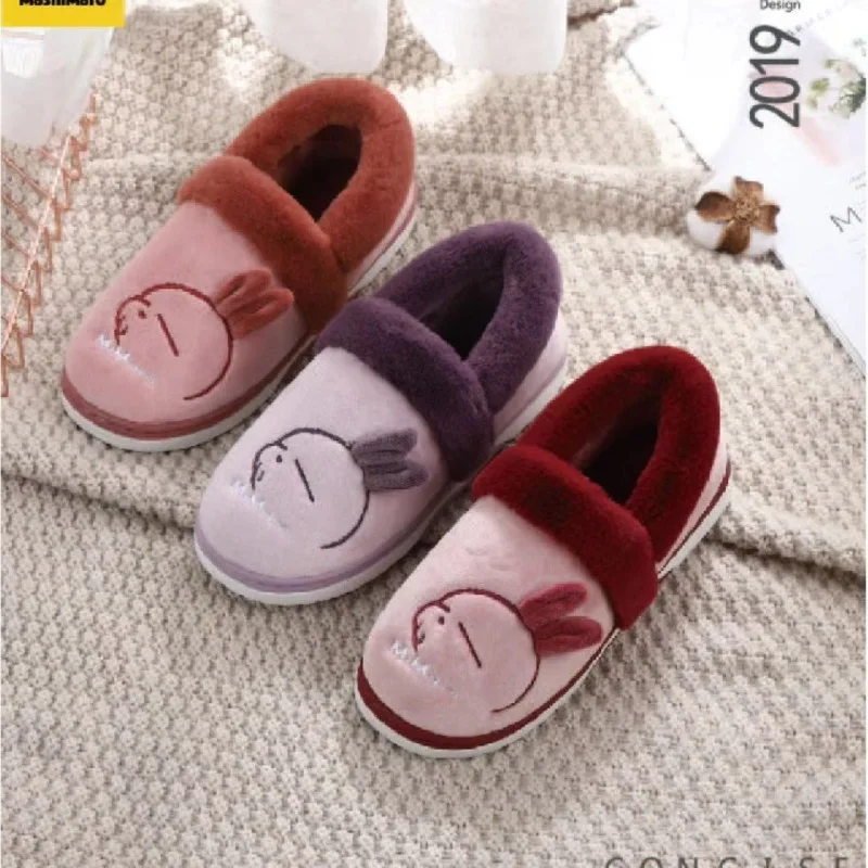 

Mashimaro 2019 Autumn And Winter New Style Women's Household Cotton Slippers Couples Warm Cotton Slippers Mashimaro 1940