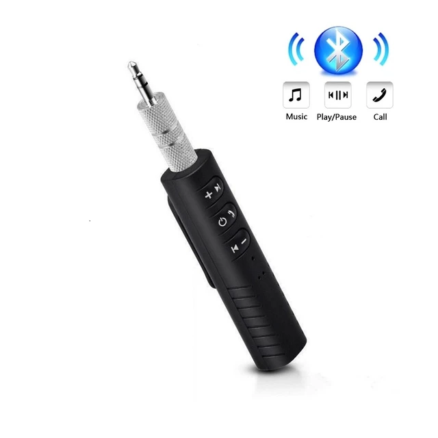 Adaptateur Récepteur Audio Bluetooth Sans Fil, avec Micro, Téléphone Mains  Libres pour Musique de Voiture, Prise aux 3.5mm 