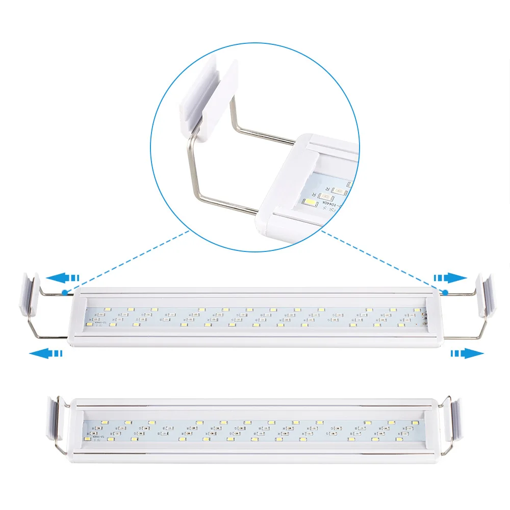 20 30 40 50cm Aquarium LED Light Aquarium Fish Tank LED Light Slim Luminaire Light Lamp 3