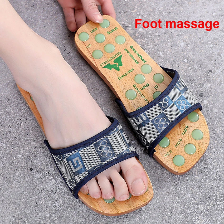Foot Massage Slippers For Men Women Home Wear Reflex Stress Chinese Japanese Geta Clogs Acupoint Activating Reflexology Shoes Shoes Aliexpress