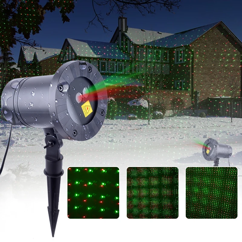 

WUZSTAR Outdoor Waterproof LED Christmas Snowflake Projector Lamp Spotlight Birthday Halloween Wedding Laser Projector Lights