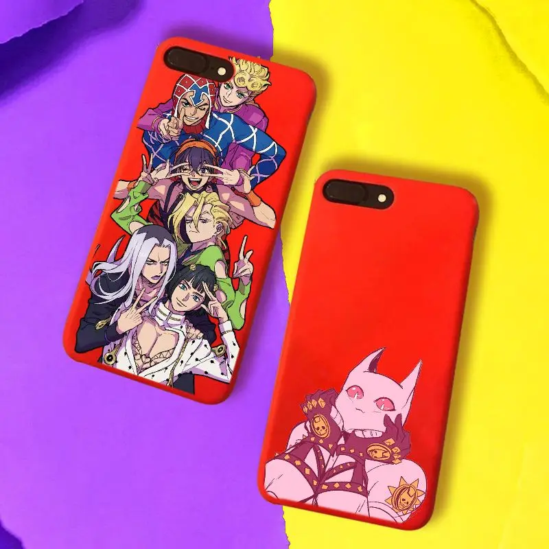 Чехол для телефона с японским аниме Killer Queen Забавный красный чехол iPhone 6 7 8 Plus XR XS 11