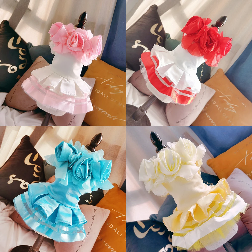

Fashion Pet Supplies Pet Skirt Dog Wedding Dress Spring / Summer Clothing Clothing Apparel for Dog Pets Dog Chihuahua Wedding