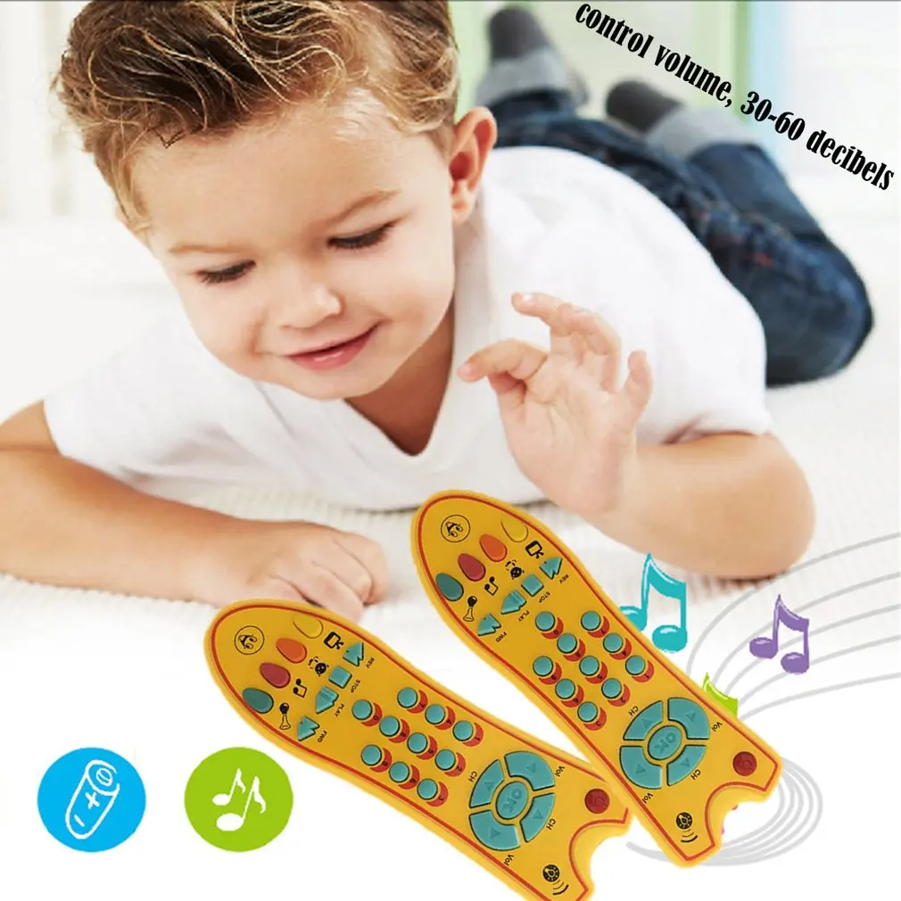 Детские игрушки музыкальный мобильный телефон ТВ пульт дистанционного управления Ранние развивающие игрушки электрические цифры дистанционная обучающая машина, игрушка в подарок для детей