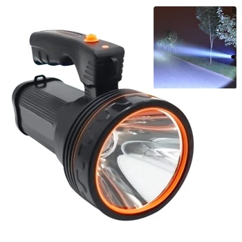 

LED Flashlight Rechargeable Searchlight Mobile Power Portable Light Super Bright LED Searchlight Flashlight For Outdoor Camping