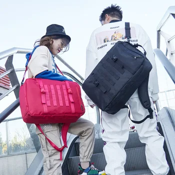 

Tide Brand Original Casual Backpack Male Large-capacity Nylon High School Student School Bag Female Korean Men's Travel Backpack