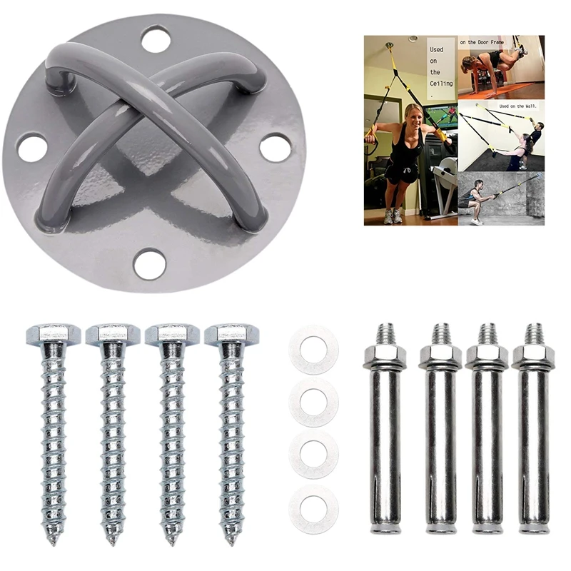 Настенный/кронштейн для крепления к потолку для спортзала и дома подвесные ремни X крепления якорь для Олимпийских колец
