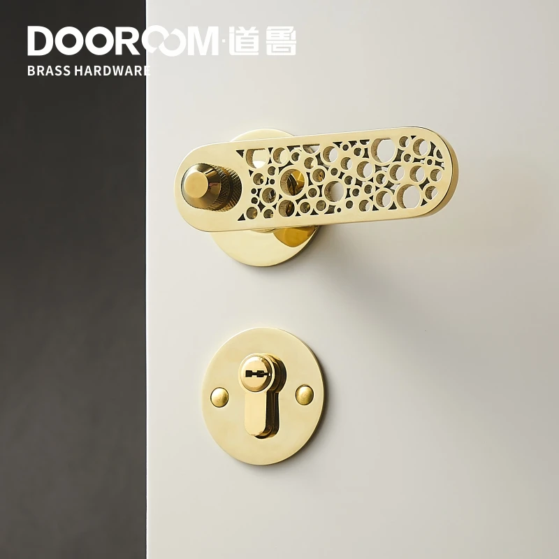Дверной рычаг Dooroom латунный ультратонкий бесшумный персонализированный дверной