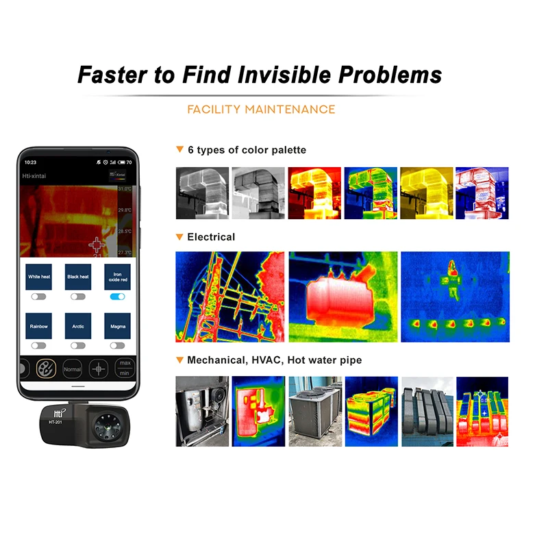 XEAST мобильный телефон тепловизор камера Поддержка видео и фотографии запись для Android тип-c HT-102/HT-101/HT-201/HT-301