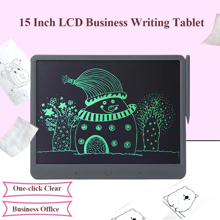 Записываемый планшет 15 &quotlcd для письма Электроника рисования ультратонкая портативная ручная работа