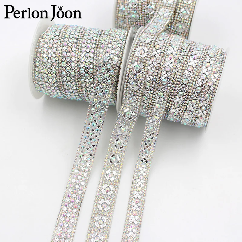 1yard hot fix AB color rhinestone white glass ribbon crystal rhinestone trim tape Party wedding decorative accessories TR131 hot fix rhinestones rhinestone trimmings crystal rhinestones rhinestone ribbons glass rhinestones rhinestone crystals rhinestone accessories rhinestones beads