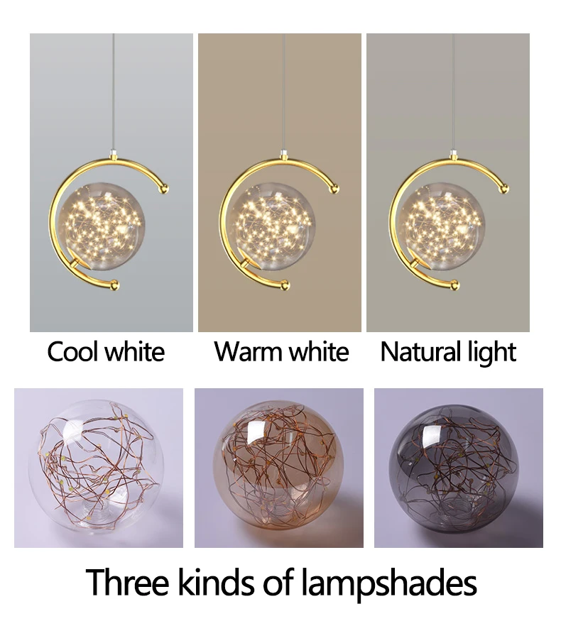 Lustre de Luz Interior para o Quarto Nordic Moderno Teto Sala Jantar Decoração Luminária Estar Pendurado Ouro Preto Minimalista 4 Computers & Electronics