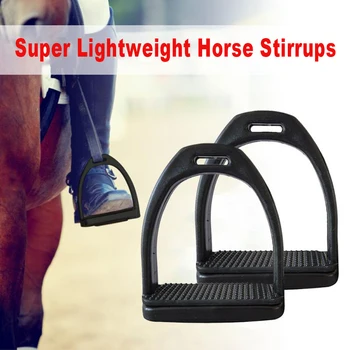 

2PCS Children Adults Durable Horse Riding Stirrups 2 Sizes For Horse Rider Lightweight Wide Track Anti Slip Equestrian