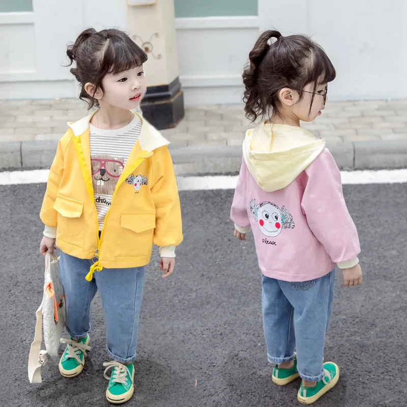 

Girl'S Coat Spring And Autumn 2020 New Style 0-5-Year-Old Baby Girls Autumn Clothing 3 Children Fashionable Western Style Tops J