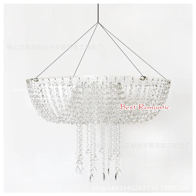 wedding hanging cake stand cake chandeliers silver color crystal decoration party decoration halloween props craft supplies
