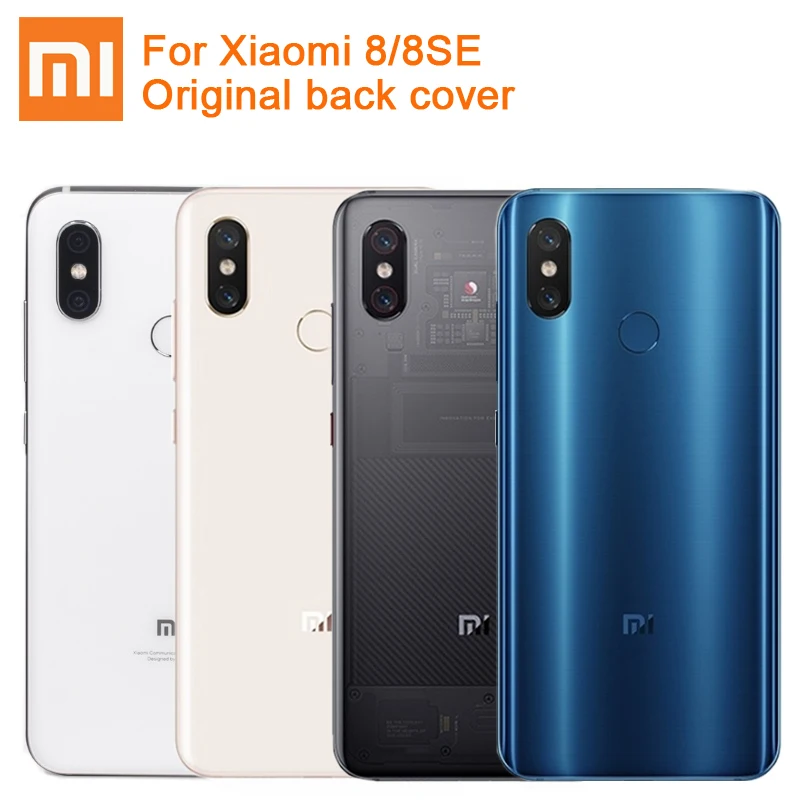 Xiao Mi Xiaomi Оригинальный чехол со стеклянной батареей для 8 MI8 Pro Mi8SE SE MI8Pro задняя