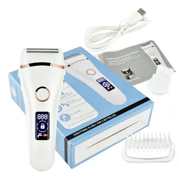 

Electric Razor for Women Wet Dry Rechargeable Cordless Painless Lady Shaver Body Hair Remover Legs Underarms Bikini Trimmer