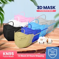 10-100pcs Black KN95 Fish Mask ffp2reusable maske Korea Certified Mascarilla ffp2 masks ffp2 mascarillas fpp2 Approved