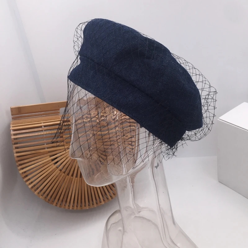Весна, лето, ковбойский кружевной женский берет шапка Кепка мода в Европе и ветер восстановление древних способов художника Кепка