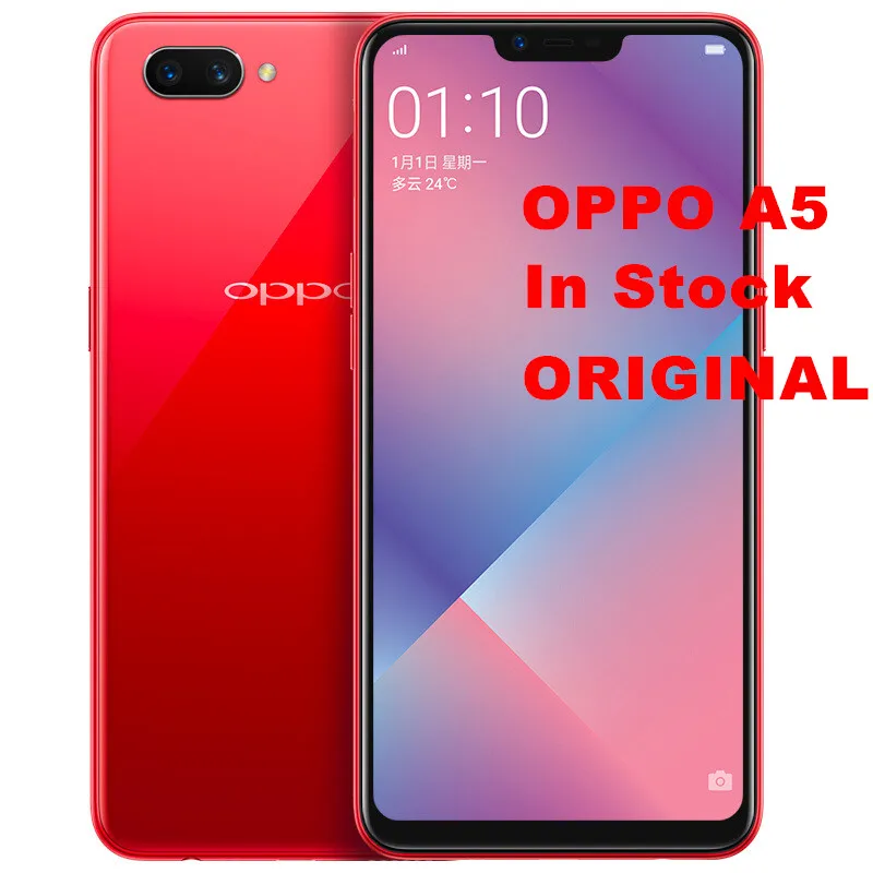 Новый оригинальный смартфон OPPO A5 мобильный телефон полный экран 6 2 дюйма