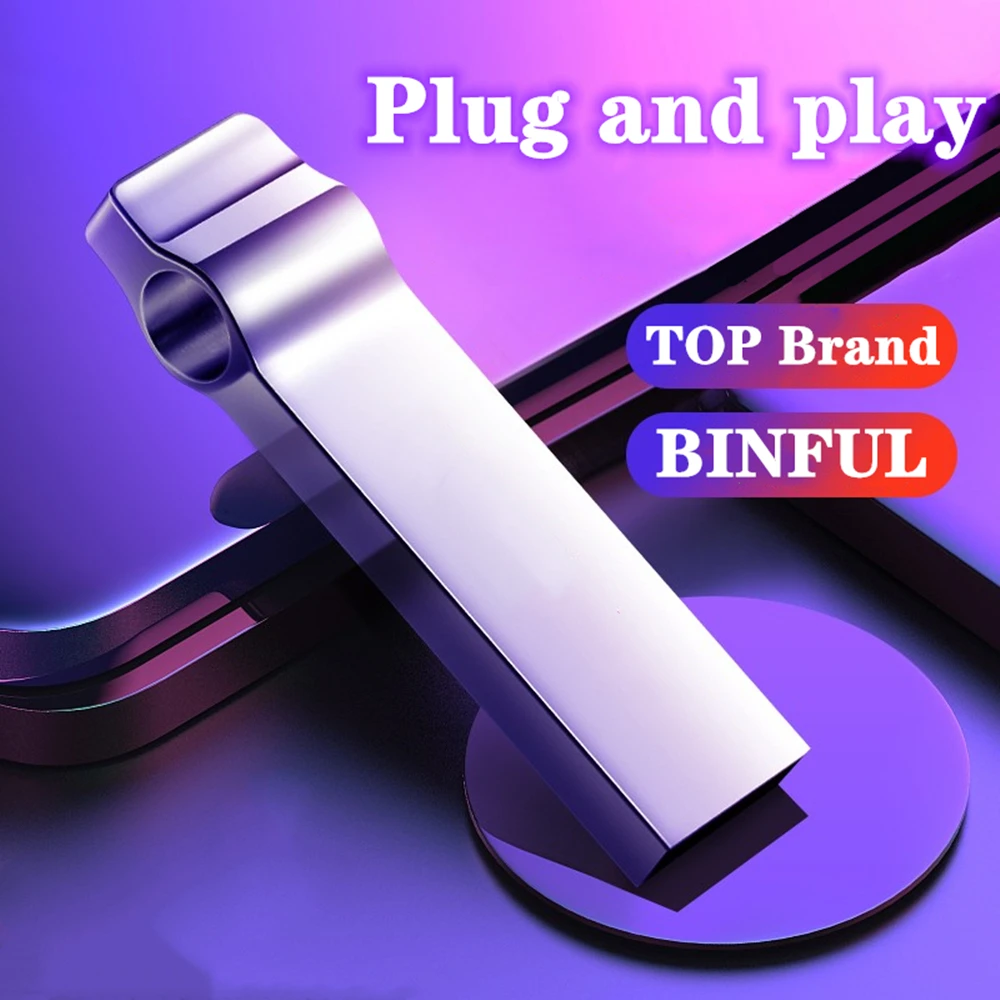 USB Flash Drive BiNFUL 256gb 32gb 4GB 16GB 512GB 64gb 128GB 8GB Waterproof metal Memory Stick