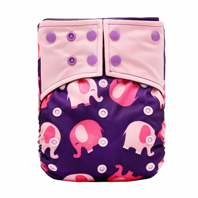 

2019 Washable Cloth Diaper Bamboo Charcoal Inner Pocket Diaper Prints Baby Nappy Eco-friendly Cloth Nappy 3PCS Pack