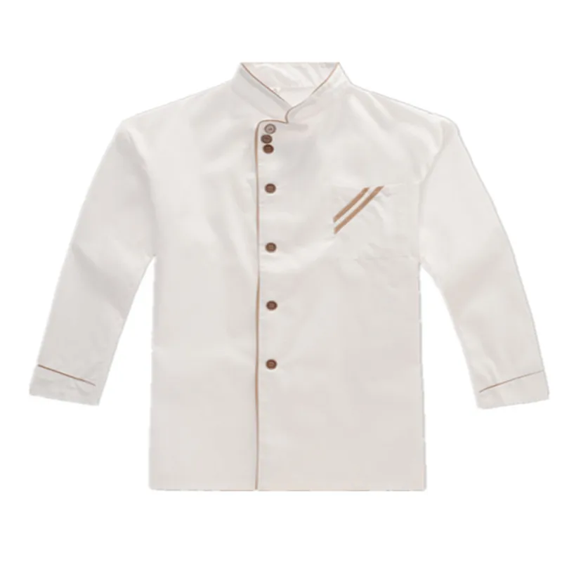 high quality long-sleeved Chef service Hotel working wear Restaurant work clothes Tooling uniform cook Tops Chef jackets