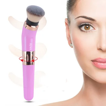 

Portable Electric Makeup Brush 360 Rotating Automatic Base Makeup Foundation Powder Cosmetics Brushes Blushing for Make Up tool