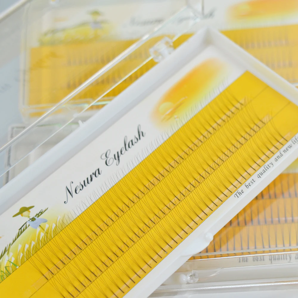 1case 3D volume eyelashes 0 07 natural soft eye Lash thick individual eyelashes false mink lash 4