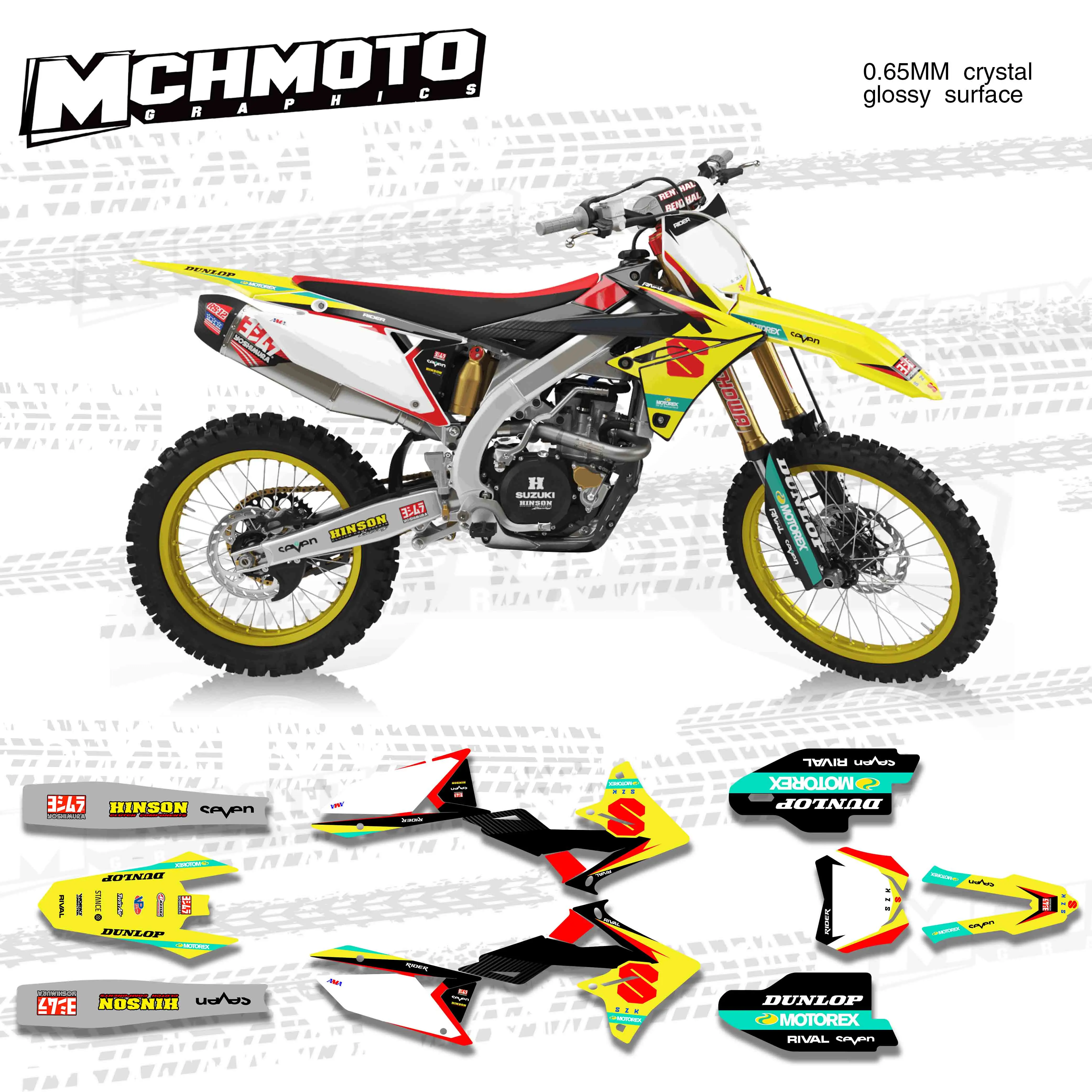 Графика MCHMFG для Suzuki RMZ250 RMZ450 2018-2020 2018 2019 2020 Переводные картинки мотокросса |