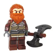 Одиночная Volstagg MCU фильм Тор: Ragnarok Odinson Loki Супер Герои Мстители DIY Minifig собрать строительные блоки детские игрушки