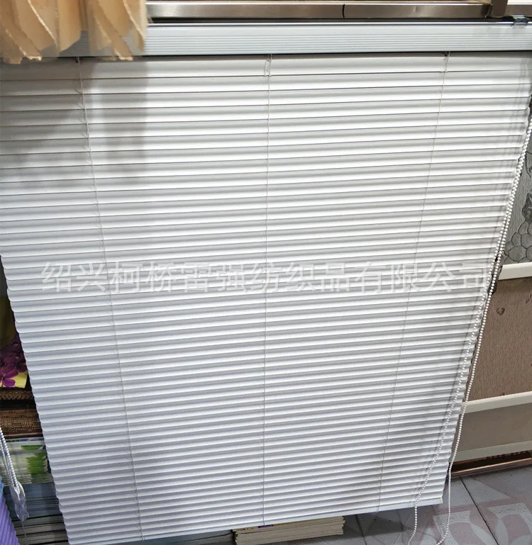 Modern Minimalist Library Office Solid Wood Blinds Bathroom Kitchen S-Shaped Plastic Shade Blinds
